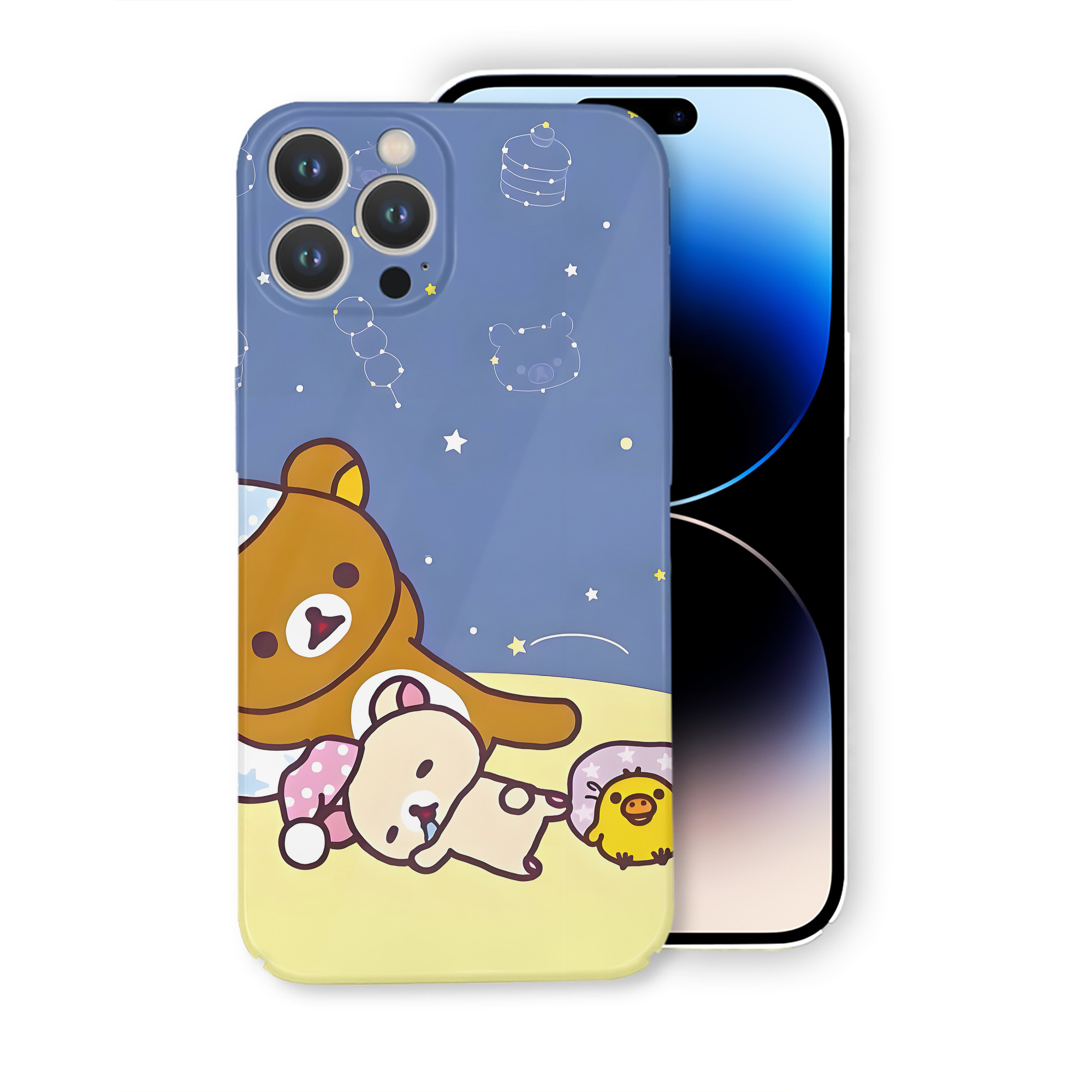 （画像用） リラックマ リラックマ キイロイトリ Rilakkuma Korilakkuma Kiiroitori 【iPhone 14シリーズ対応】ハードケース